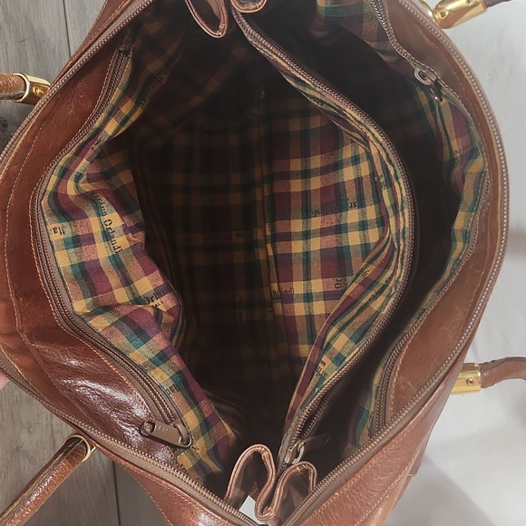 Marino Orlandi Brown Italian Leather Shoulder Bag - Picture 10 of 12